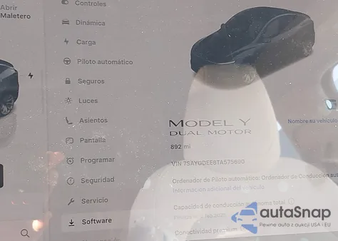 2026 Tesla Model Y Long Range Launch Series/Premium All-Wheel Drive from USA, damaged, VIN 7SAYGDEE8TA575690